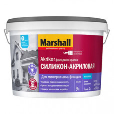 Marshall Akrikor / Маршал Акрикор краска фасадная силикон-акриловая
