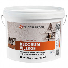 VINCENT DECOR DECORUM VILLAGE / Винсент Декорум Виладж эффект глины мазанки 10 кг